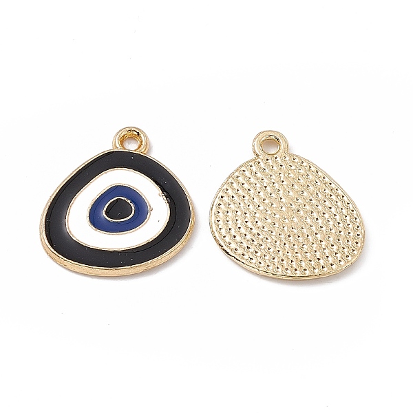

PandaHall Alloy Pendants, with Enamel, Triangle with Evil Eye Charm, Golden, Black, 18x17x1.5mm, Hole: 1.6mm Alloy+Enamel Triangle Black