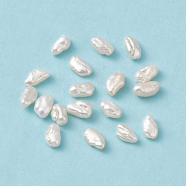 

PandaHall Baroque Natural Keshi Pearl Beads, Oval, Seashell Color, 7~9x4~6x4~5.5mm, Hole: 0.7mm Keshi Pearl Oval