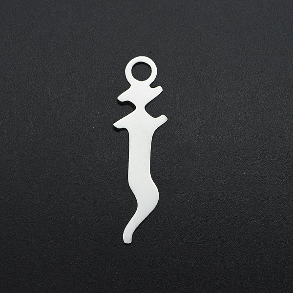 

PandaHall 201 Stainless Steel Charms, Laser Cut, Letter, Stainless Steel Color, Letter.J, J:12.5x3.5x1mm, Hole: 1.2mm 201 Stainless Steel...