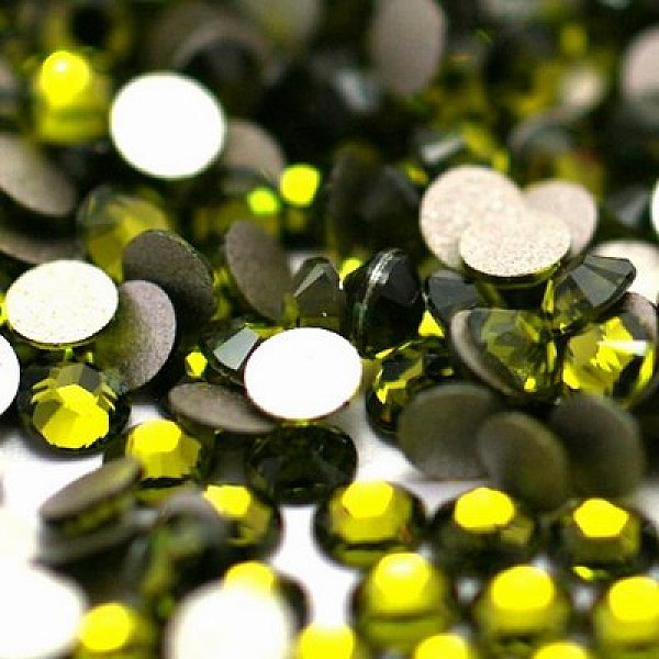 Perle en verre de dos plat