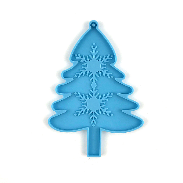 DIY クリスマスツリーペンダント食品グレードのシリコーン金型