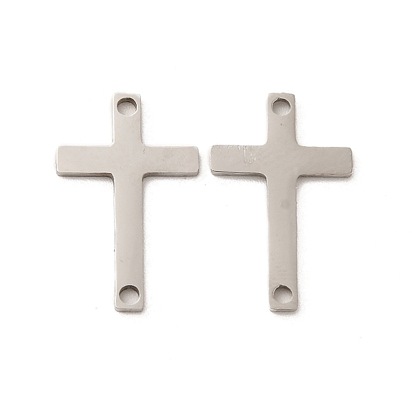 

PandaHall 201 Stainless Steel Connector Charms, Religion Cross Links, Stainless Steel Color, 17.5x11x1mm, Hole: 1.2mm 201 Stainless Steel...