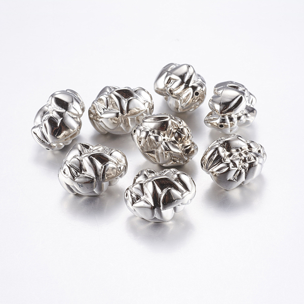 

PandaHall CCB Plastic Beads, Platinum, 24x18x18mm, Hole: 1mm Plastic Others