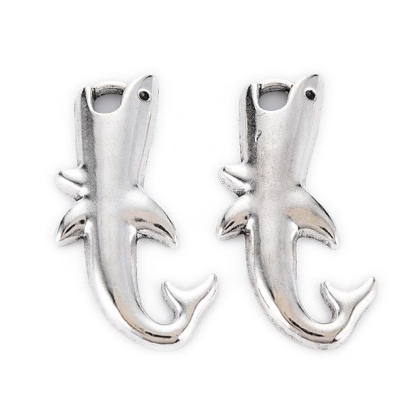 

PandaHall Tibetan Style Alloy Pendants, Lead Free & Cadmium Free, Fish, Antique Silver, 30x16x3mm, Hole: 3x4mm, about 375pcs/500g Alloy Fish