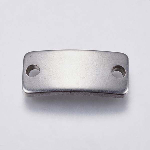 

PandaHall 201 Stainless Steel Links connectors, Rectangle, Stainless Steel Color, 9x20.5x3mm, Hole: 2mm 201 Stainless Steel Rectangle