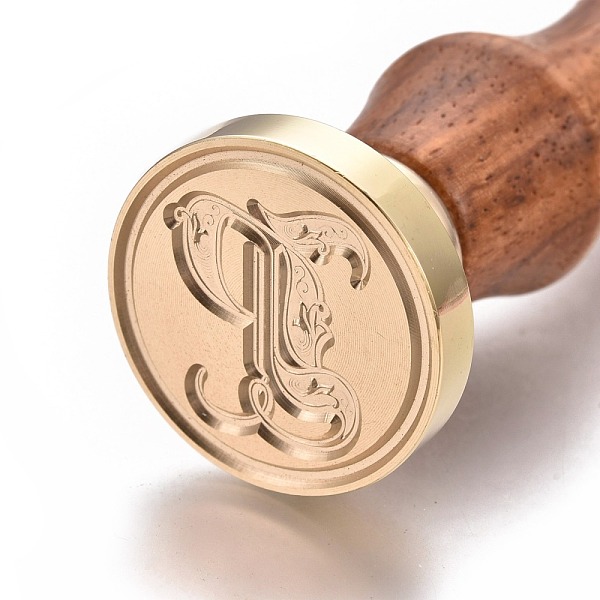 

PandaHall Brass Retro Initials Wax Sealing Stamp, Gothic 26 Letters A-Z Wax Seal Stamp with Rosewood Handle for Post Decoration DIY Card...