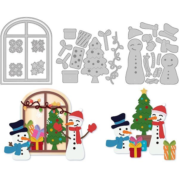 

PandaHall Christmas Carbon Steel Cutting Dies Stencils, for DIY Scrapbooking, Photo Album, Decorative Embossing Paper Card, Stainless Steel...