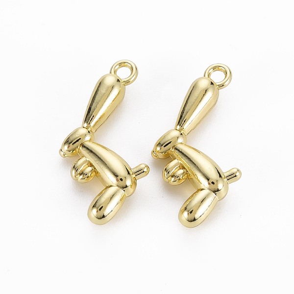

PandaHall Rack Plating Alloy Pendants, Cadmium Free & Lead Free, Balloon Rabbit, Light Gold, 21x14x5mm, Hole: 1.8mm Alloy Rabbit