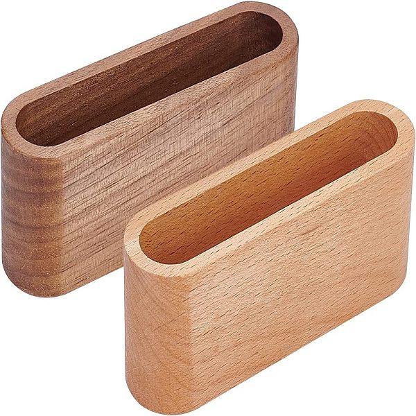 Olycraft 2pcs 2 Stil Holzkartenetui