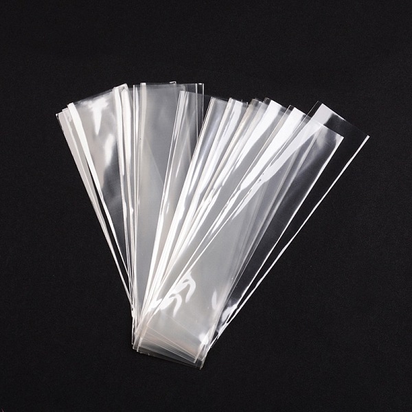 

PandaHall Cellophane Bags, Clear, 25x6cm, Unilateral Thickness: 0.035mm OPP Cellophane Clear