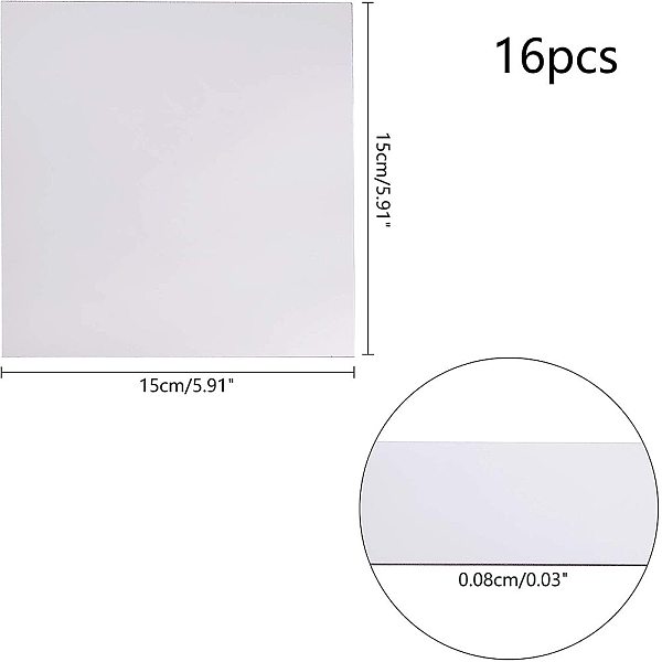 

PandaHall PET Plastic Mirror Wall Stickers, with Adhesive Back, for Home Living Room Bedroom Decoration, Square, Silver, 15x15x0.08cm...