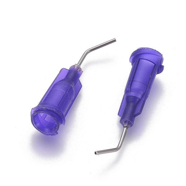 

PandaHall Plastic Fluid Precision Blunt Needle Dispense Tips, Mauve, 26.5~29.5x7.5mm, Pin: 0.7mm Plastic Purple
