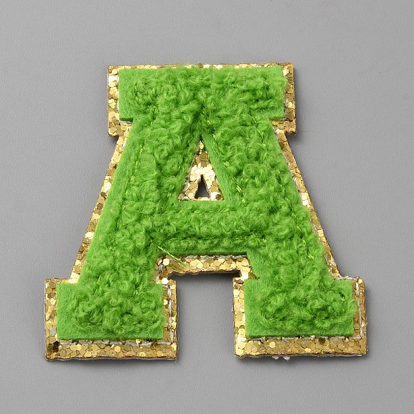 コンピューター化されたタオル刺繍布の粘着パッチの文字