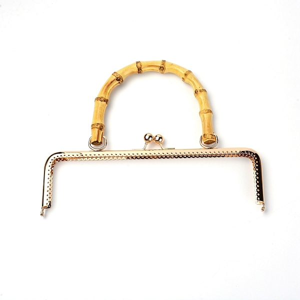

PandaHall Wooden Bag Handles, with Iron Purse Frame Handle, for DIY Craft Sewing, Purse Bag Making, BurlyWood, 19.8x25.5x1.4cm, Hole: 1.5mm..., Orange