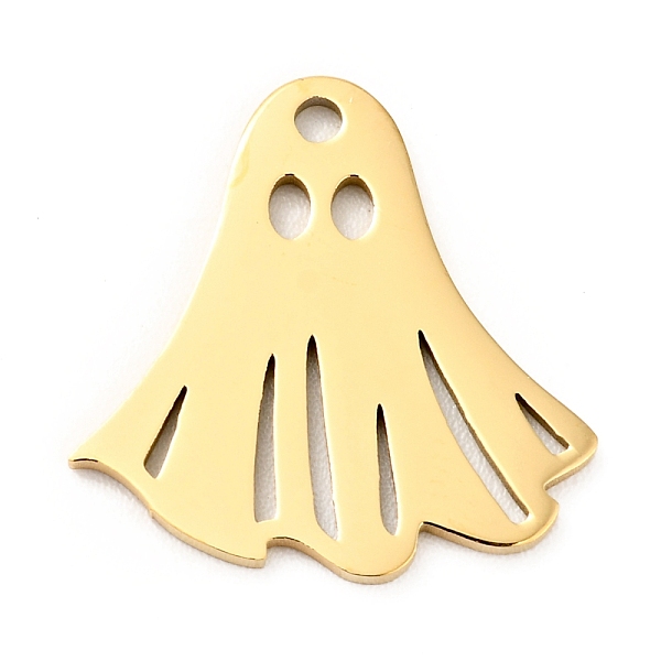 

PandaHall 201 Stainless Steel Pendants, Ghost, Golden, 17x17x1mm, Hole: 1.4mm 201 Stainless Steel Ghost