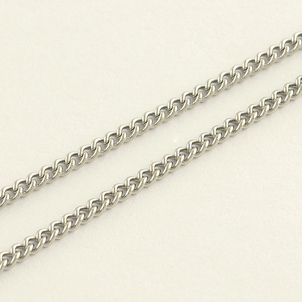 

PandaHall 304 Stainless Steel Curb Chains, with Spool, Unwelded, Stainless Steel Color, 4x3x0.8mm, about 82.02 Feet(25m)/roll 304 Stainless...