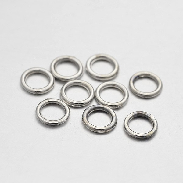 

PandaHall Alloy Linking Rings, Platinum, 6x0.8mm Alloy Ring