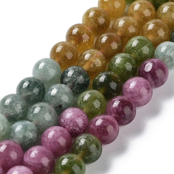 

PandaHall Dyed Natural Malaysia Jade Beads Strands, Round, Colorful, 8mm, Hole: 1mm, about 22~24pcs/strand, 7.48~7.87 inch(19~20cm) Malaysia...