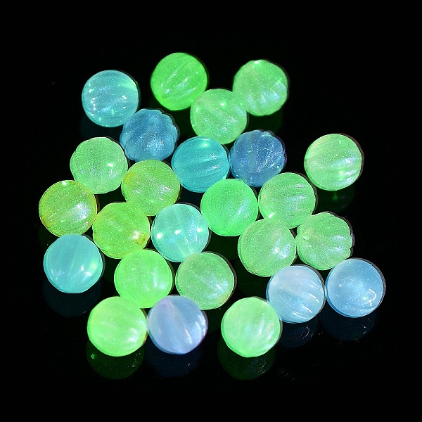 

PandaHall Luminous Acrylic Beads, Glitter Beads, Glow in the Dark, Pumpkin, Mixed Color, 11mm, Hole: 2mm, about 670pcs/500g Acrylic Pumpkin..., Multicolor