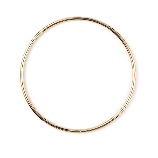 

PandaHall Iron Bag Handles, for Handmade Bag Handbags Purse Handles Replacement, Round Ring, Light Gold, 13.5x0.45cm, Inner Diameter...