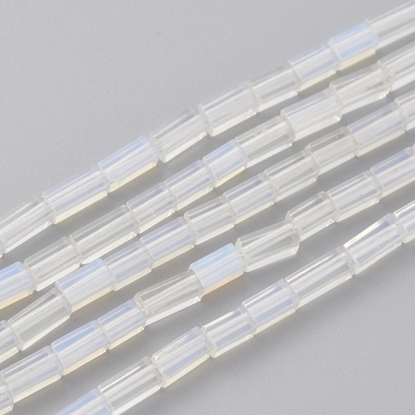 

PandaHall Opalite Beads Strands, Cuboid, 3.5~6x2.2x2.2mm, Hole: 0.9mm, about 79~83pcs/strand, 15.04~15.24 inch(38.2~38.7cm) Opalite Cuboid