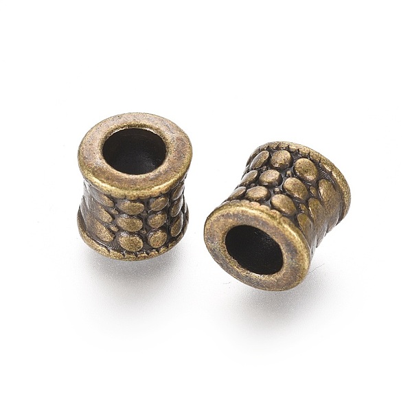 

PandaHall Large Hole Beads, Tibetan Silver European Beads, Column, Lead Free, Nickel Free and Cadmium Free, Antique Bronze Color, about...