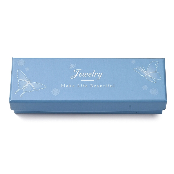 Boîte d'emballage de collier rectangulaire
