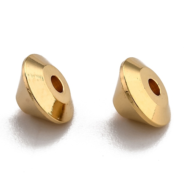 

PandaHall Brass Beads, Long-Lasting Plated, Circular Cone, Real 24K Gold Plated, 7x4mm, Hole: 1.5mm Brass Cone