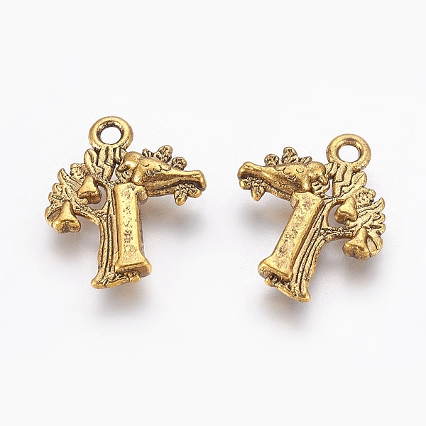 

PandaHall Tibetan Style Alloy Pendants, Tree and Bird, Lead Free & Cadmium Free, Antique Golden, 18x15x3mm, Hole: 2mm Alloy Number