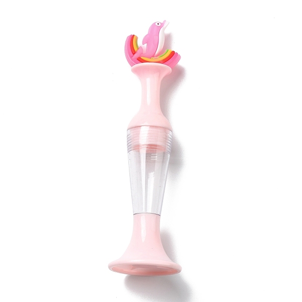 

PandaHall Standable Vase Plastic Diamond Painting Point Drill Pen, Able to Hold Diamond, Diamond Painting Tools, with Dolphin Ornament, Pink...