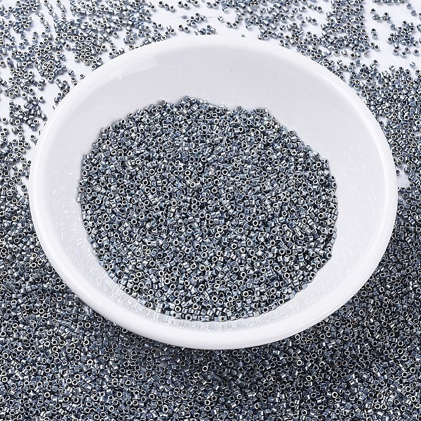 

PandaHall MIYUKI Delica Beads, Cylinder, Japanese Seed Beads, 11/0, (DB0544) Blue Gold Iris(Palladium Plated AB), 1.3x1.6mm, Hole: 0.8mm...