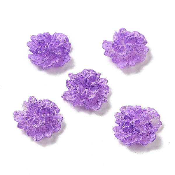 

PandaHall Opaque Resin Cabochons, Flower, Dark Orchid, 23x24.5x11mm Resin Flower