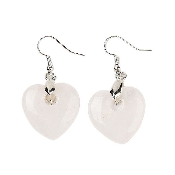 Natutal Quartz Crystal Dangle Earrings