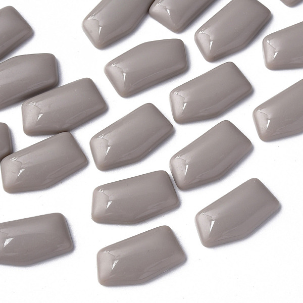 

PandaHall Opaque Acrylic Cabochons, Nuggets, Dark Gray, 27x14.5x5mm, about 300pcs/500g Acrylic Nuggets