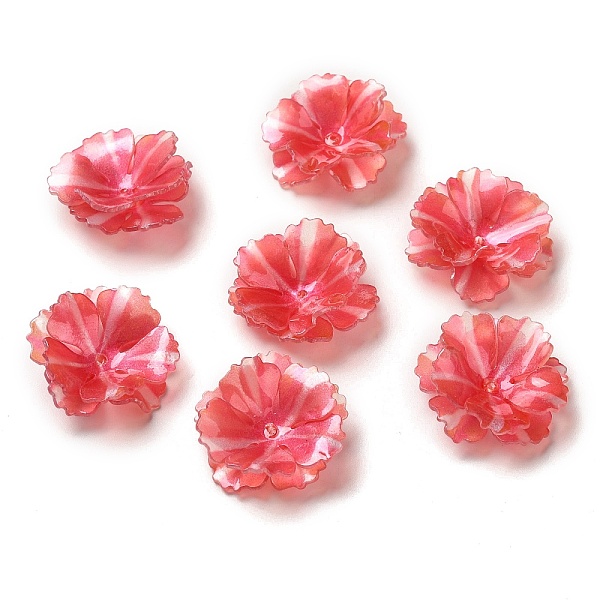 

PandaHall Flower Bead Cap, for DIY Jewelry Making, Red, 27~29x7~9mm, Hole: 0.9~1mm Acrylic Red