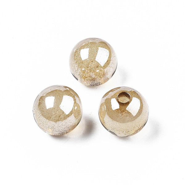 

PandaHall Transparent Acrylic Beads, Round, Tan, 15.5x15mm Acrylic Round Orange