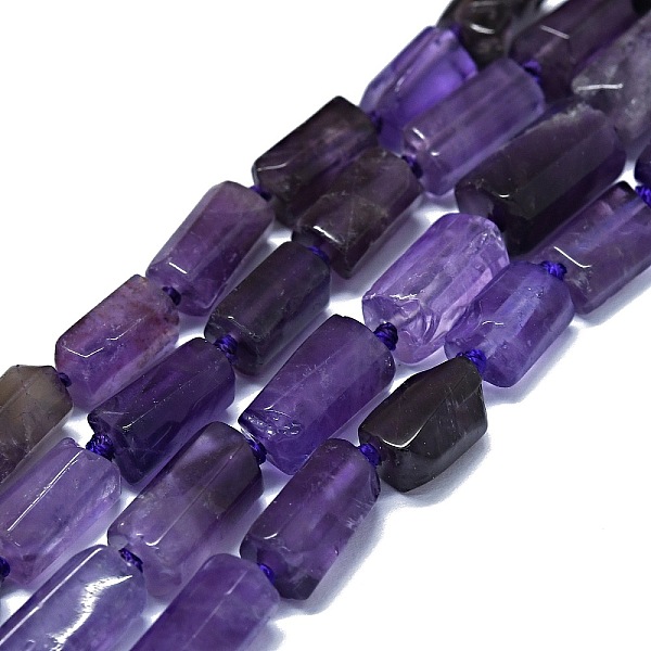 

PandaHall Natural Amethyst Beads Strands, Nuggets, 6~12x6~7mm, Hole: 0.8mm, about 26~35pcs/strand, 15.55''~16.14''(39.5~41cm) Amethyst...