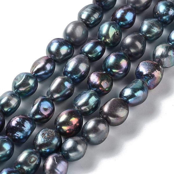 

PandaHall Natural Cultured Freshwater Pearl Beads Strands, Two Side Polished, Dyed, Grade 4A, Black, 12~14x11~12x7~9mm, Hole: 0.6mm, about...