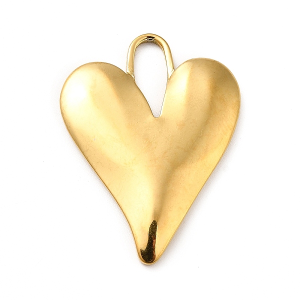 

PandaHall Ion Plating(IP) 304 Stainless Steel Pendants, Heart Charms, Real 18K Gold Plated, 33x25x3mm, Hole: 11.5x4.5mm 304 Stainless Steel...