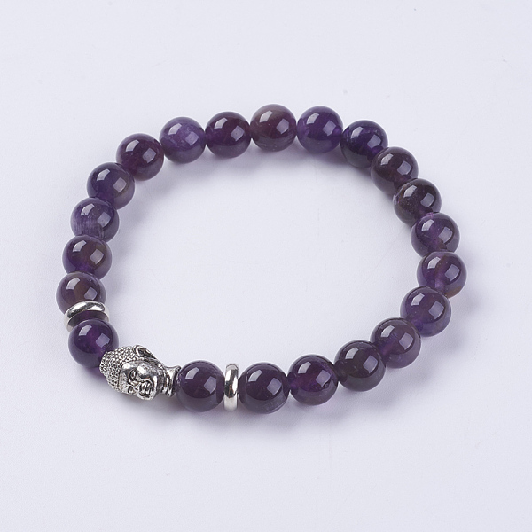 Natürlichen Amethyst Perlen Armbänder Strecken