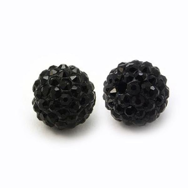 

PandaHall Polymer Clay Rhinestone Beads, Grade A, Round, PP15, Jet, 12mm, Hole: 2mm, PP15(2.1~2.2mm) Polymer Clay+Glass Rhinestone Round..., Black