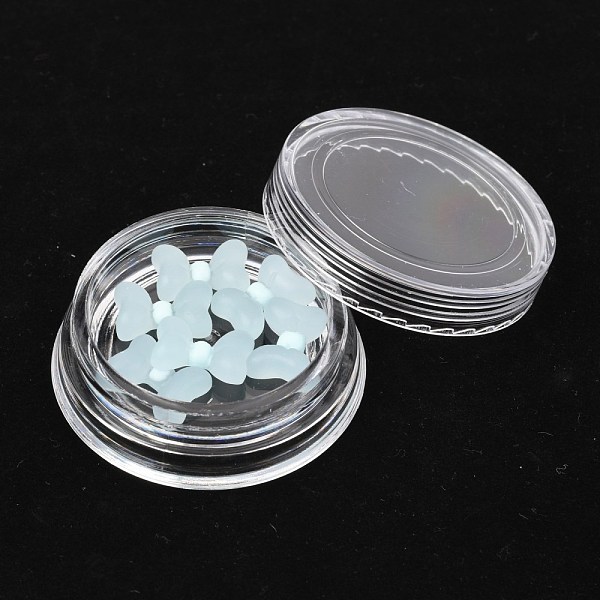 

PandaHall Frosted Plastic Cabochons Nail, Nail Art Decoration Accessories for Women, Bowknot, Pale Turquoise, 12x8.5x3.8mm Plastic Bowknot