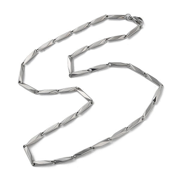 

PandaHall 201 Stainless Steel Bar Link Chain Necklaces for Men Women, Stainless Steel Color, 19.65~19.92 inch(49.9~50.6cm) 201 Stainless...