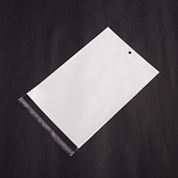 

PandaHall Rectangle Cellophane Bags, White, 25.8x14.5cm, Unilateral Thickness: 0.05mm, Inner Measure: 20.7x14.5cm, Hole: 6mm OPP Cellophane...