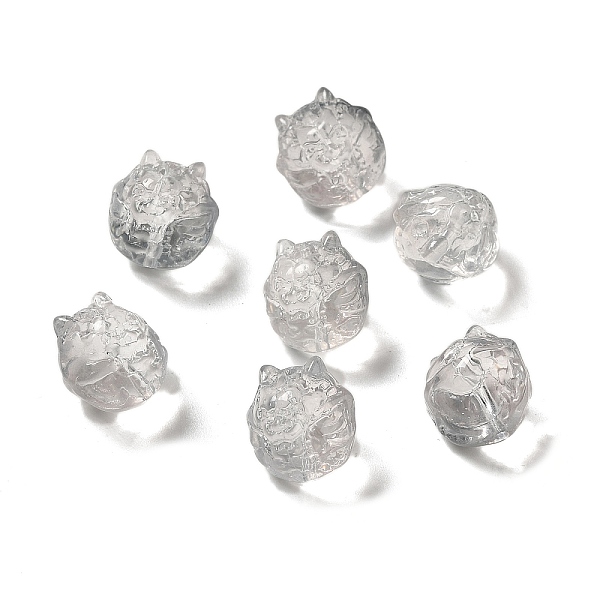 

PandaHall Transparent Glass Beads, Gradient Color, Dragon, Gainsboro, 13.5x13x12.5mm, Hole: 1mm Glass Dragon Gray