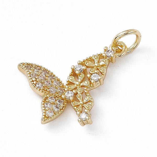 

PandaHall Rack Plating Brass Cubic Zirconia Pendants, Butterfly Charm, with Jump Ring, Long-Lasting Plated, Lead Free & Cadmium Free, Real..., Clear