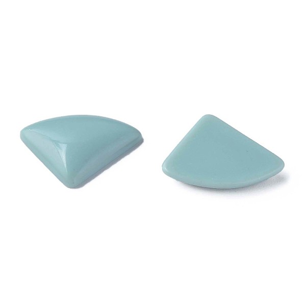 

PandaHall Opaque Acrylic Cabochons, Triangle, Aqua, 19.5x28x5mm, about 354pcs/500g Acrylic Triangle Cyan