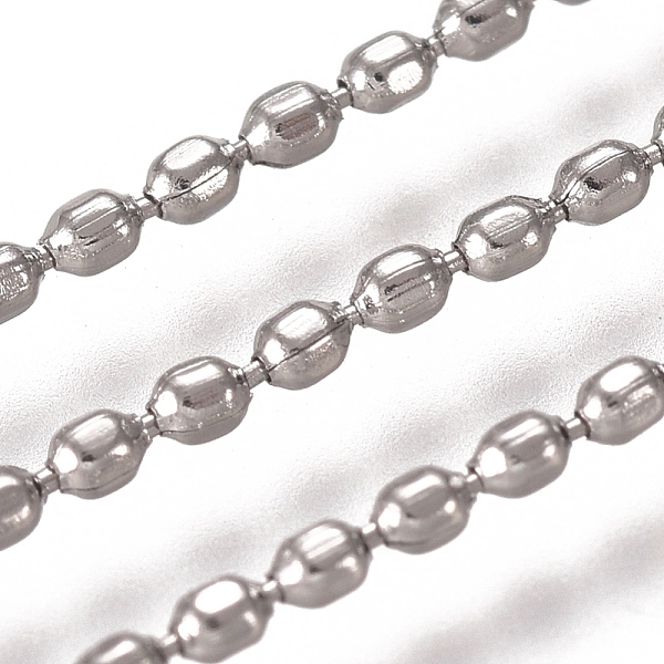 

PandaHall 304 Stainless Steel Ball Chains, with Card Paper, Stainless Steel Color, 1.2x1.2mm 304 Stainless Steel