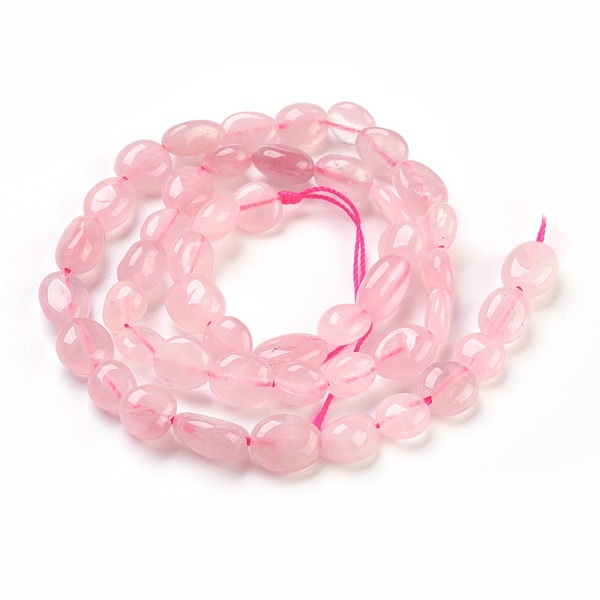 

PandaHall Natural Rose Quartz Beads Strands, Tumbled Stone, Nuggets, 6~13x5~10x4~7mm, Hole: 0.8mm, about 47pcs/strand, 15.5 inch(39.5cm)..., Pink