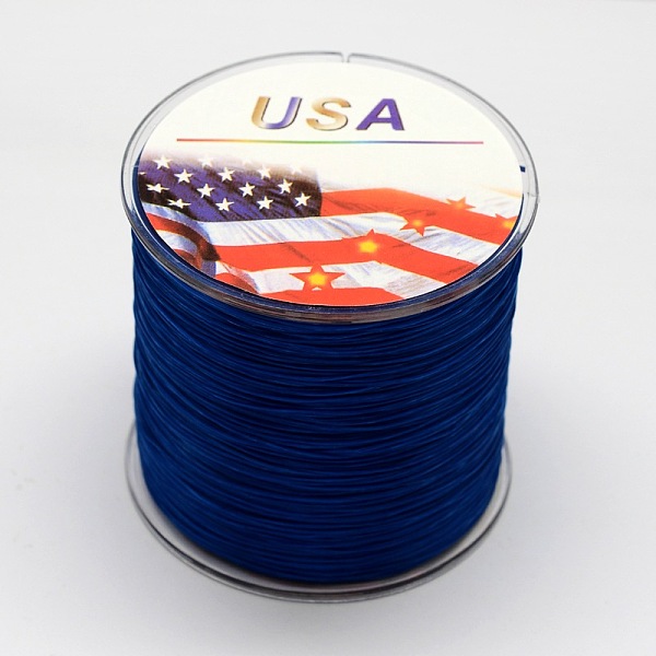 

PandaHall Flat Elastic Crystal String, Elastic Beading Thread, for Stretch Bracelet Making, Dark Blue, 0.6mm, about 328.08 yards(300m)/roll...